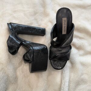Steve Madden Black Women's Heeled Sandals